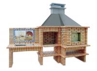 Ref. 327 - 317 cm x 69 cm y 105 cm x 274 cm, LxAxA | Parrilla 60 cm x 40 cm, LxA
